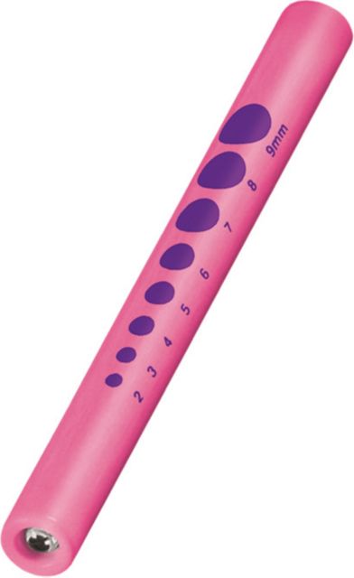 PUPIL GAUGE DISPOSABLE PENLIGHT-HOT PINK