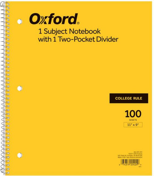 NOTEBK 1SUB 11x8 100SH 2PKT