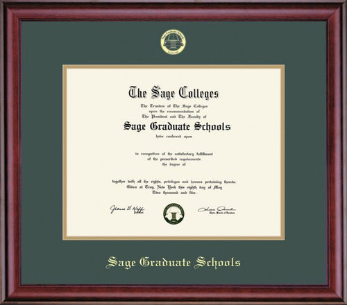 Sage Graduate Schools 8'' x 10'' Classic Diploma Frame BA/MA
