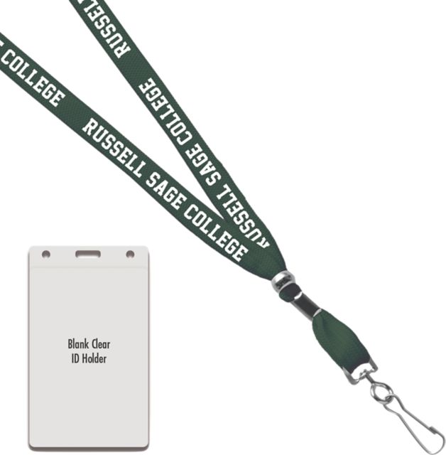 Russell Sage College Card Dispencer Lanyard