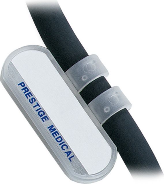 2-SIDED STETHOSCOPE ID TAG-CLEAR