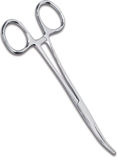 5.5IN KELLY FORCEPS-CURVED BLADE