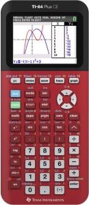 CALC TI-84PLUS CE RED GRAPH