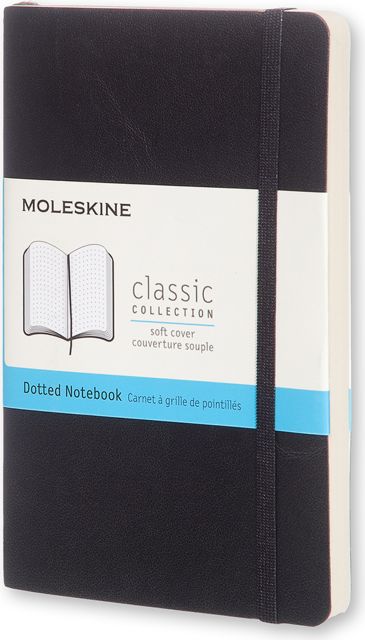 LARGE DOTTED BLACK SOFT COVER